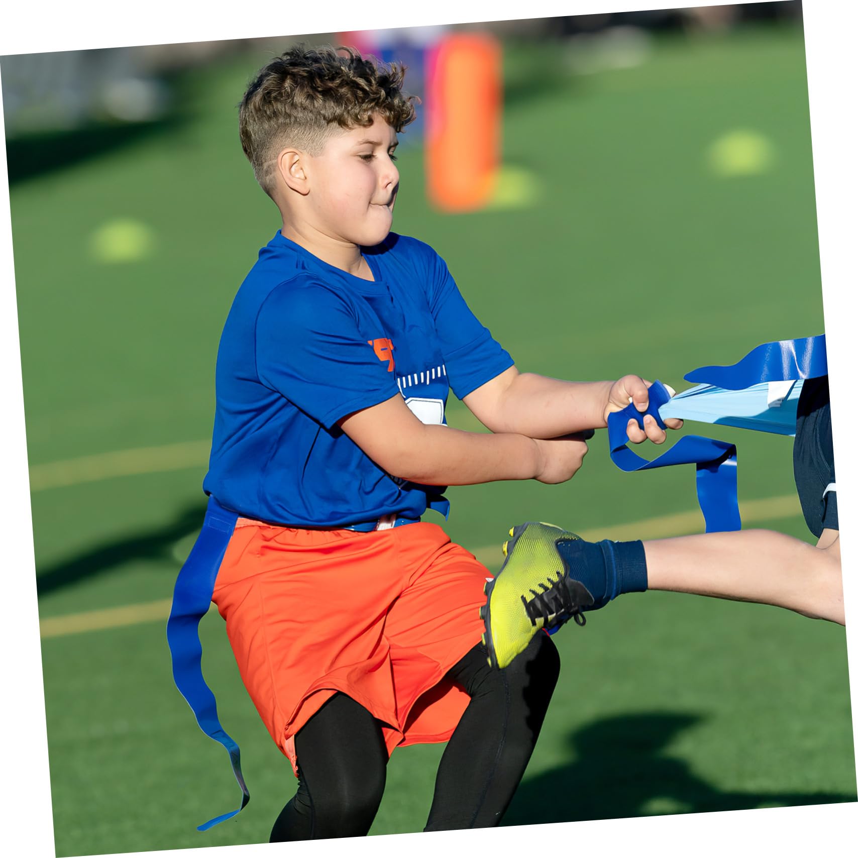 SUPVOX 10pezzi Bandiere da Calcio per Giovani e Adulti Kit di Bandiere e Cinture da Allenamento Accessori per Gioco e Partita di Calcio Regolabili e Colorate per Squadre e Giocatori