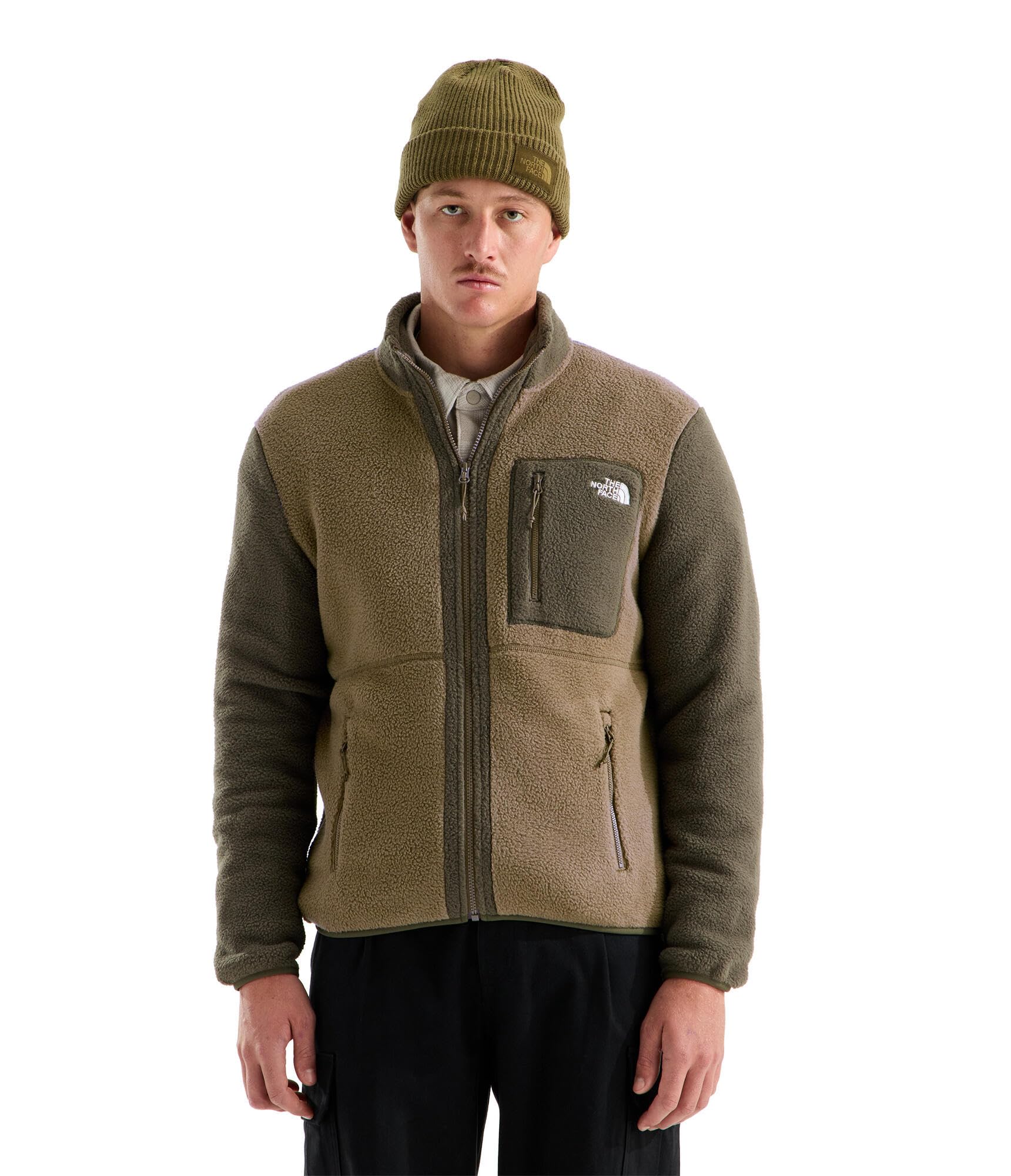 Men's Yumiori Full Zip Jacket | Lightweight Fleece Coat With Embroidered Logo, Zip Pockets