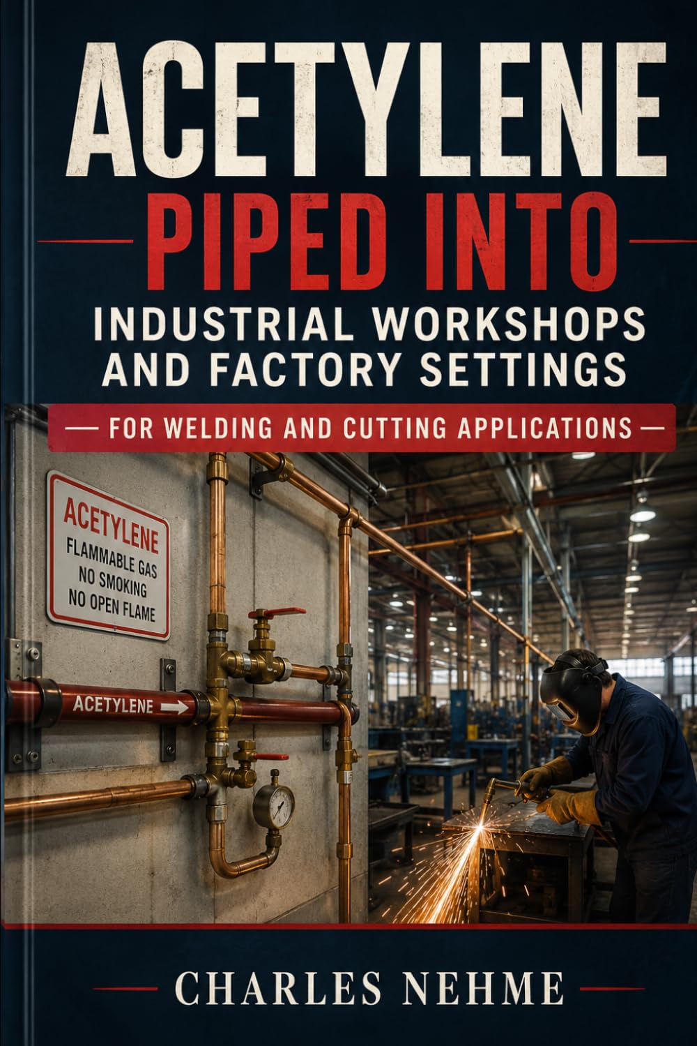 Acetylene Piped into Industrial Workshops and Factory Settings for Welding and Cutting Applications