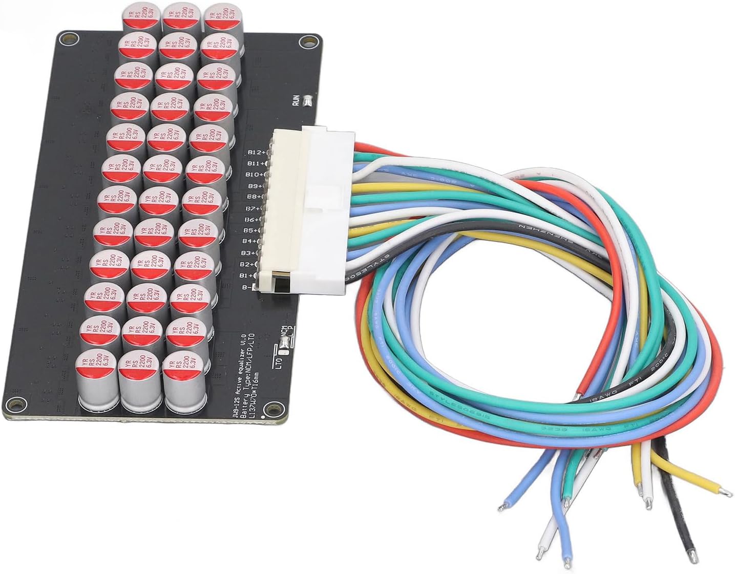 aqxreight ‑12S 5A 8V‑4 5V Lithium Battery Stable Active Equalizer Balancer for 60 to 300AH Battery LTO in Transmission The Lithium Balance Equalizer BalancerLithium