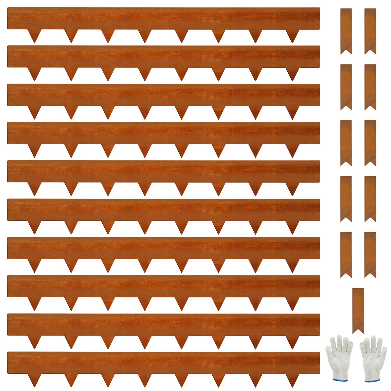 Pmango 10-Pack Corten Edging