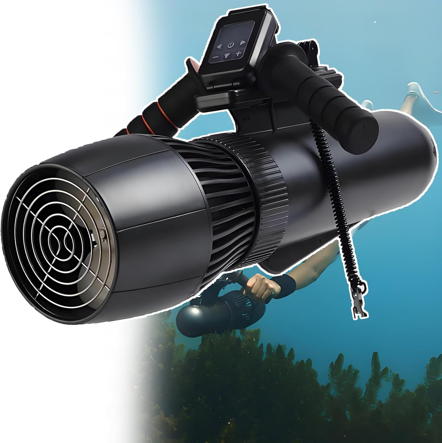 Sea Upgraded Scooter: 500w Brushless Motor,3-7km/H Speed & 120min Runtime - Portable Diver Thruster for Ocean/Lake Exploration & Jet Ski Boost 10000mAh