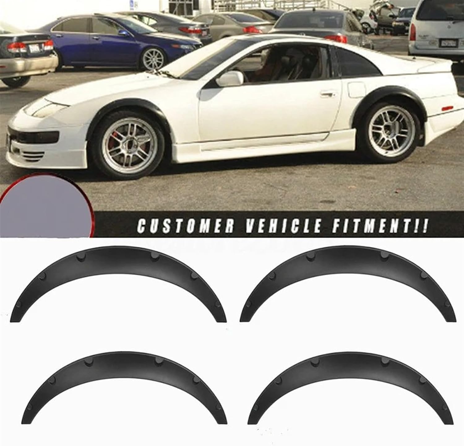 スプラッシュ 【カーアクセサリーバックミラーキャップウイングサイドミラーカバー】 マッドフラップ ユニバーサル車のホイールアーチフェンダーフレアカバートリムマッドガード保護リップアンチスクラッチストリ