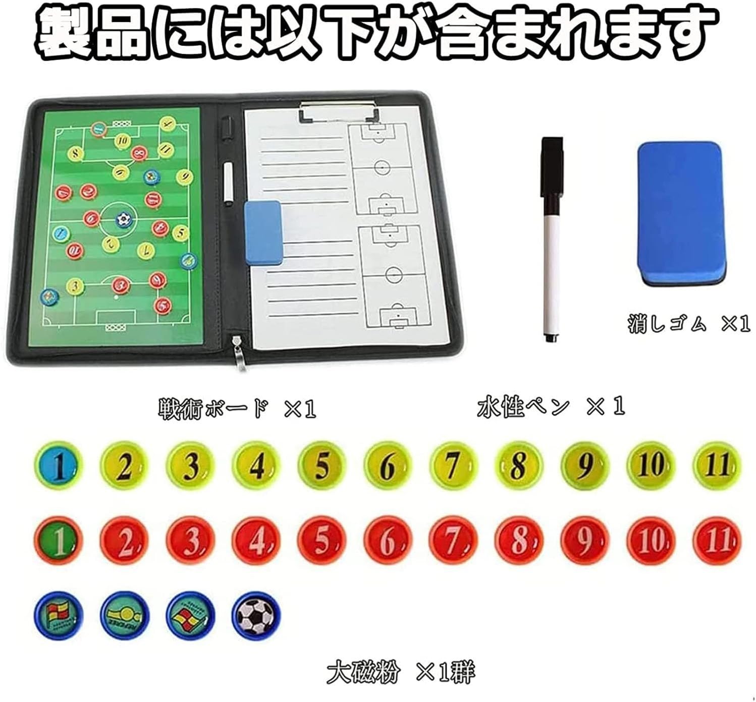 サッカー作戦板 作戦ボード・サッカー A4バインダーカラーコート仕様 | スポーツ