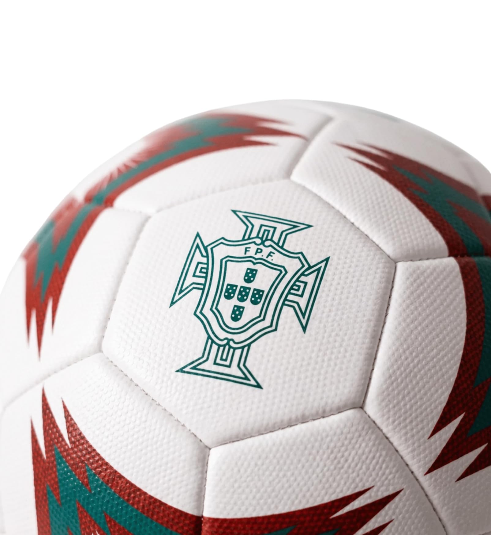 Icon Sports Balón de fútbol oficial de Portugal, color rojo o blanco, con escudo de la selección nacional, tamaños 5, 4 y 2