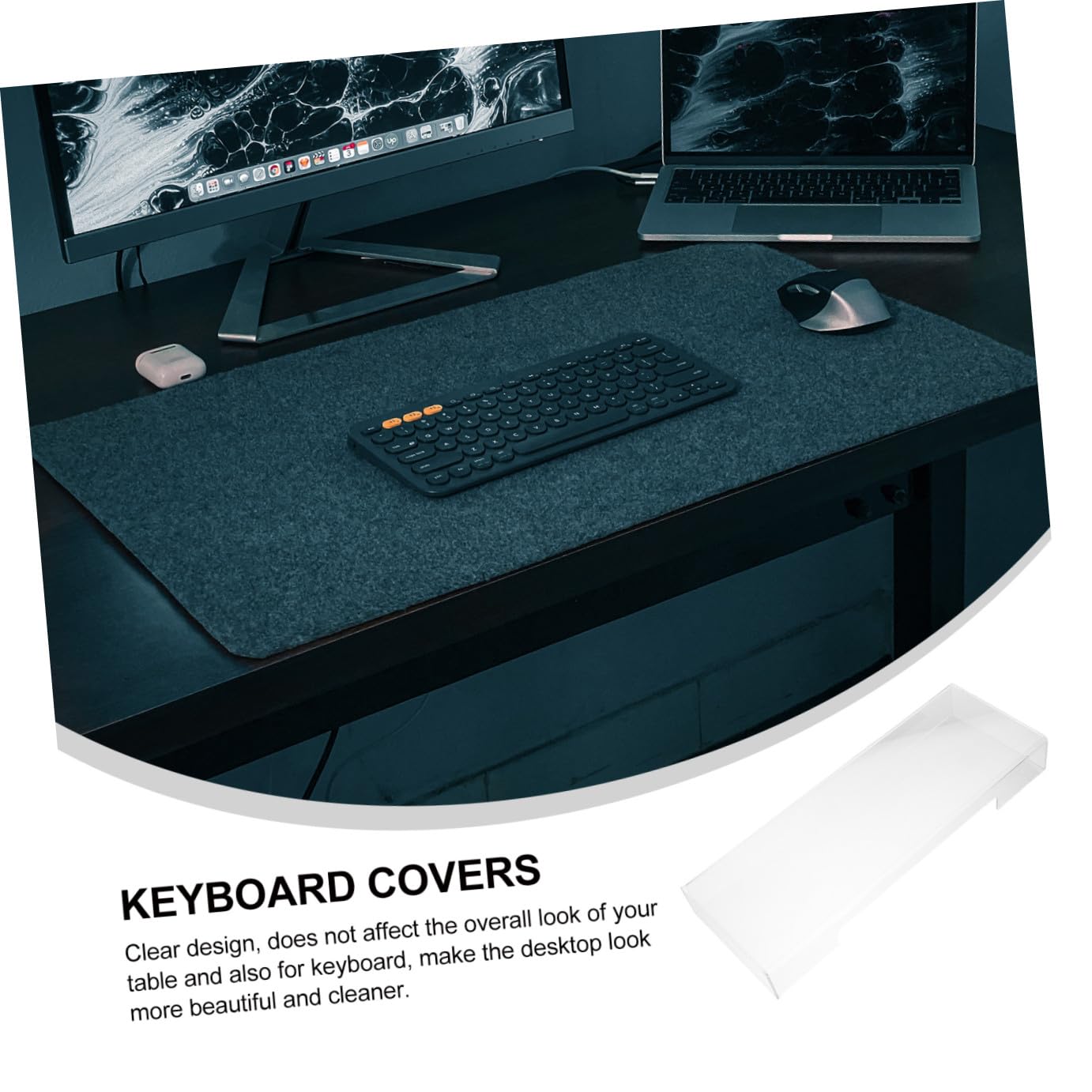 Funda de Teclado Transparente de Acrílico para Ordenador