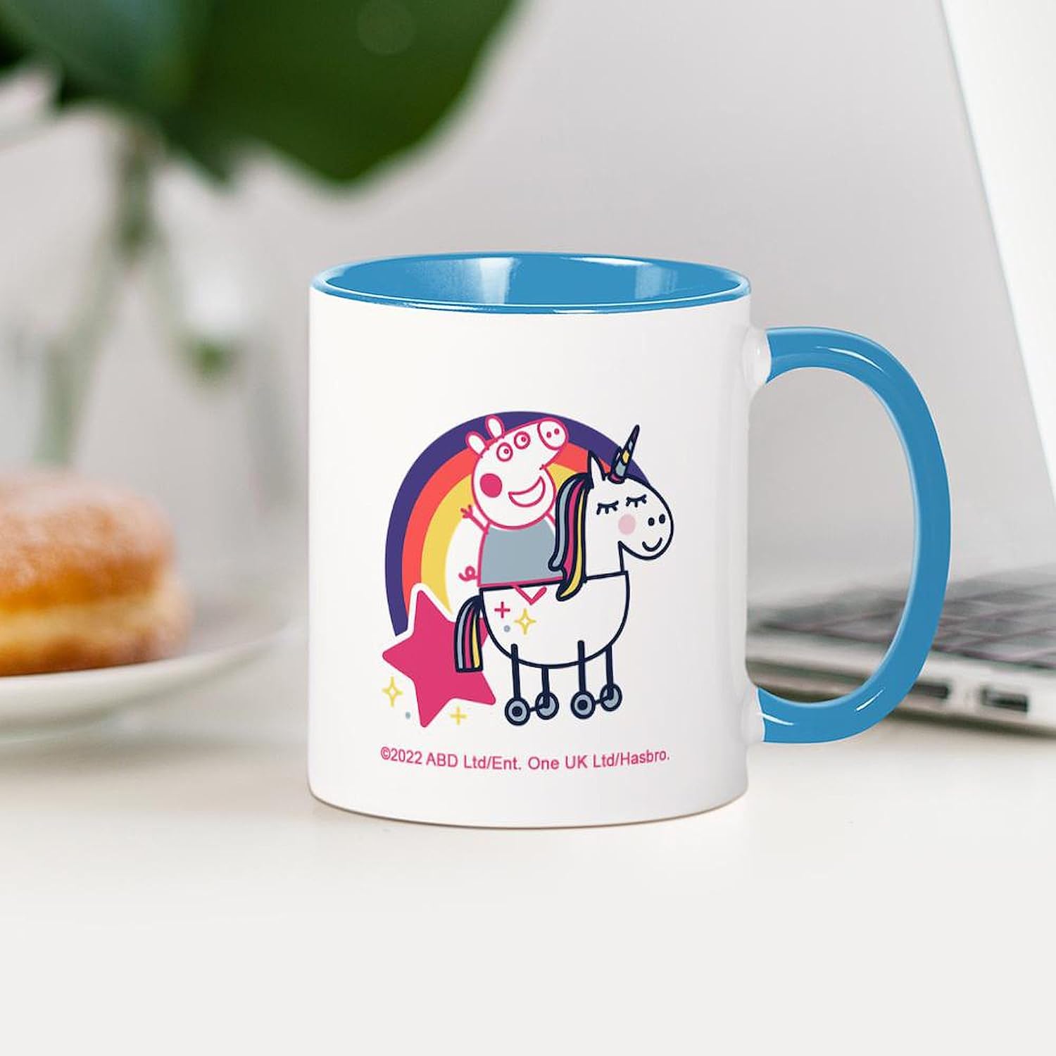 CafePress Peppa Pig Rainbow Unicorn Mugs 11 oz (325 ml) Ceramic Coffee Mug