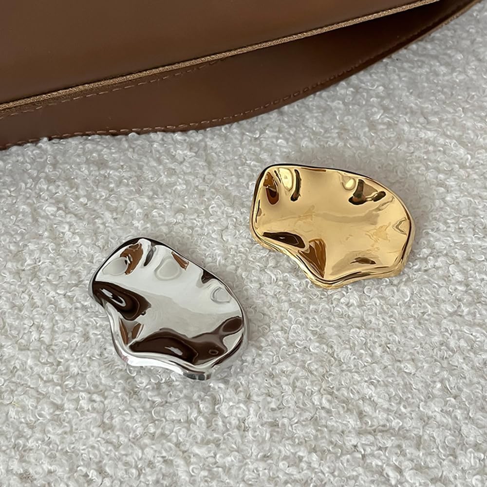 Vintage Irregular Metal Brooch for Women Men Fashion Geometric Statement Lapel Pins Badges Delicate Dress Suit Accessories Boutonniere for Hat Bag Modern Abstract Pins Simple Unisex Jewelry image 5