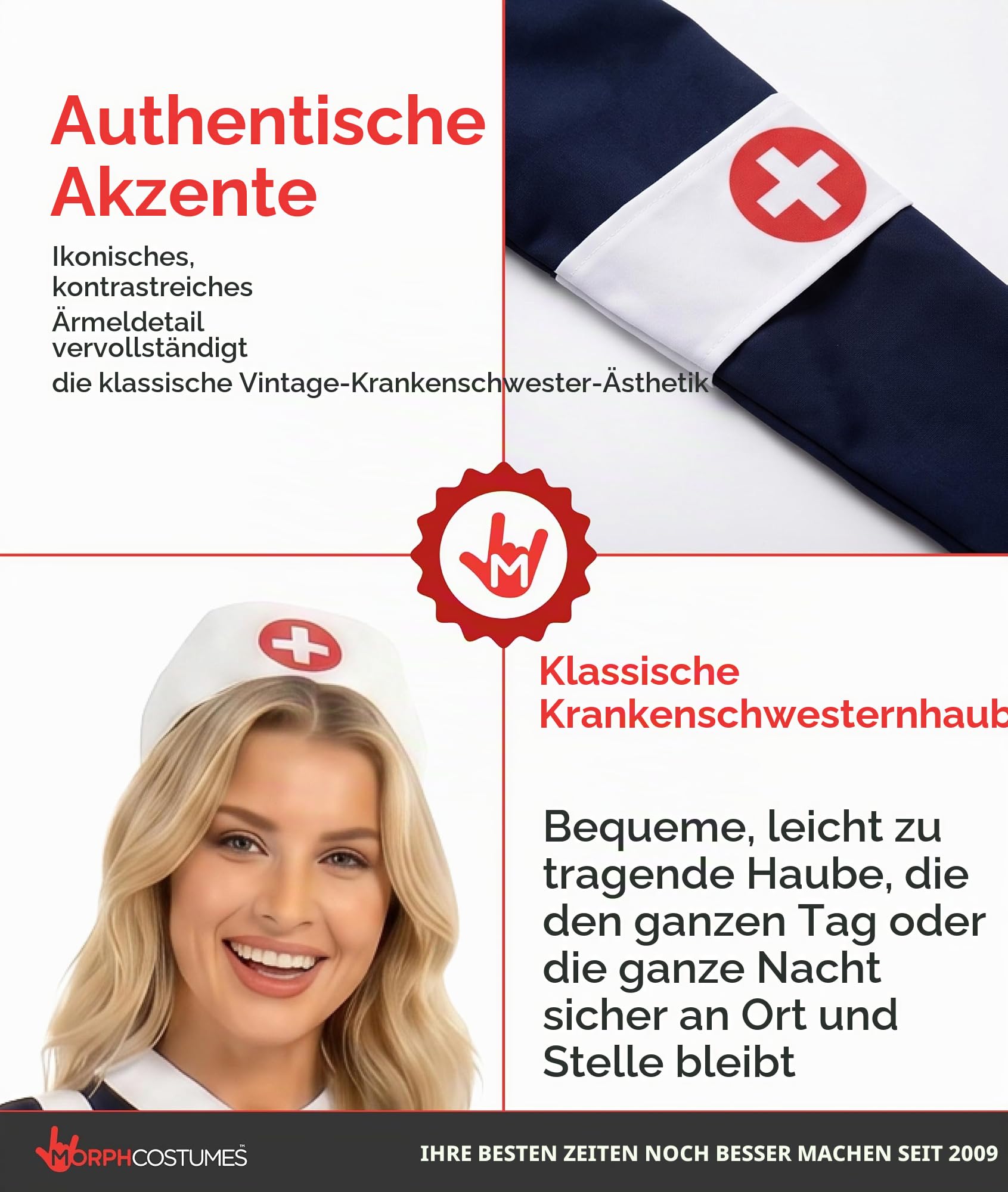 Fun Shack Kostüm Krankenschwester für Damen, Perfekt für Halloween und Karneval, Faschingskostüm 2025