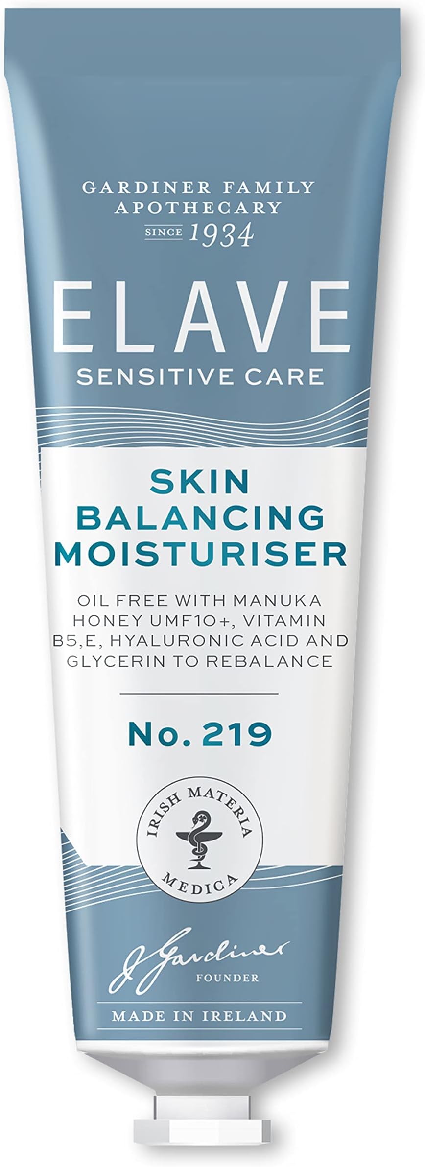 Elave Sensitive Skin Balancing Moisturiser, 50 Ml - With Prebiotics & Umf 10+ Manuka Honey For Sensitive Oily Reactive Skin