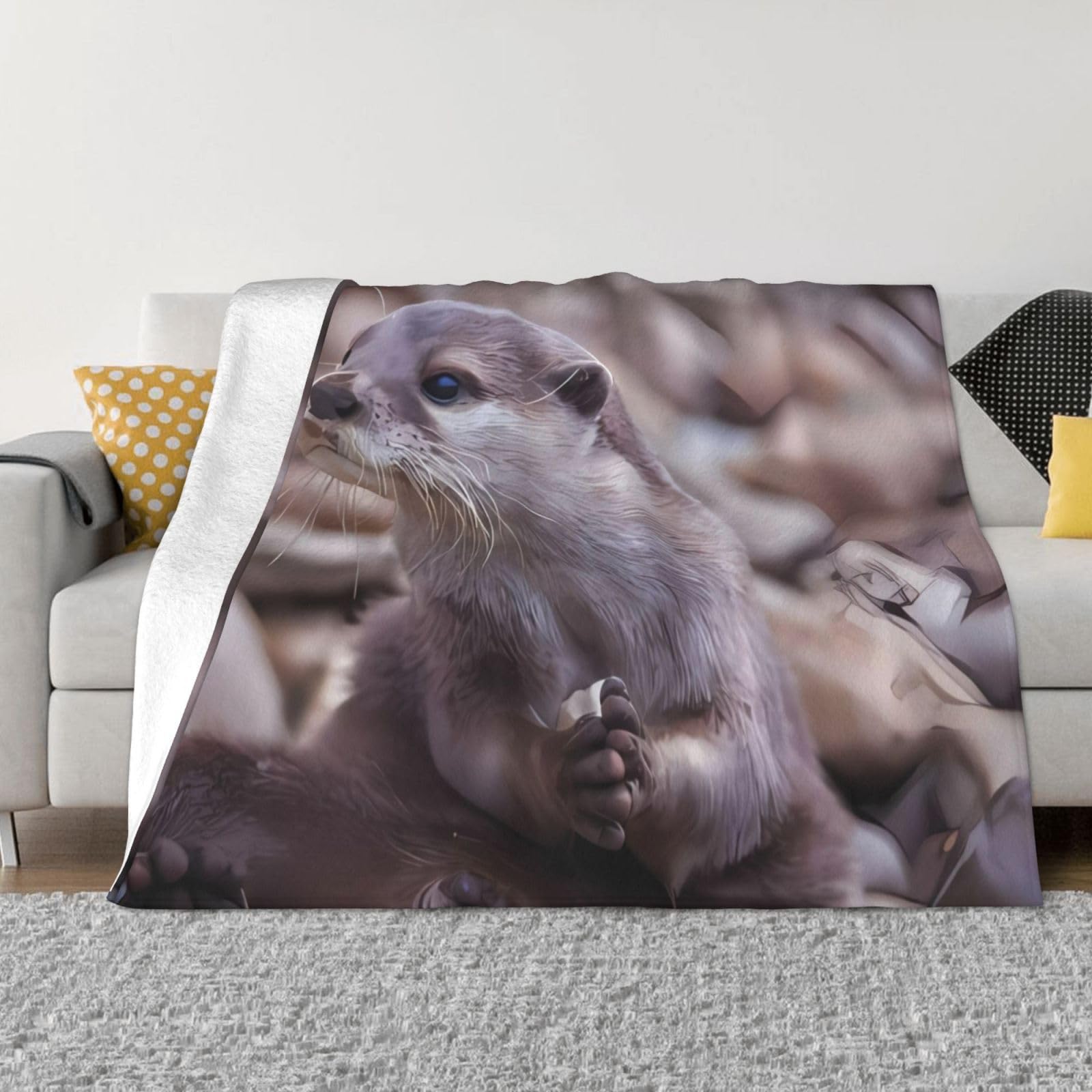 Couverture flanelle ultra douce : un cocon de tendresse imprimé pour votre salon