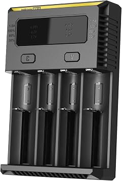 Nitecore New i4 2016 شاحن بطارية ذكي Intellicharger لـ Li-ion IMR Ni-MH NiCd