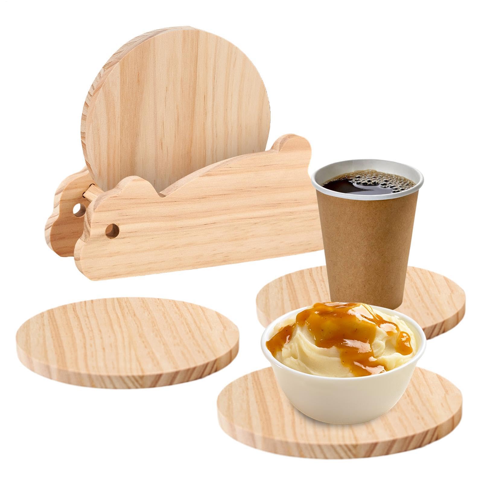 Dessous de verre thermorésistant en bois pour protéger vos tables des tasses brûlantes