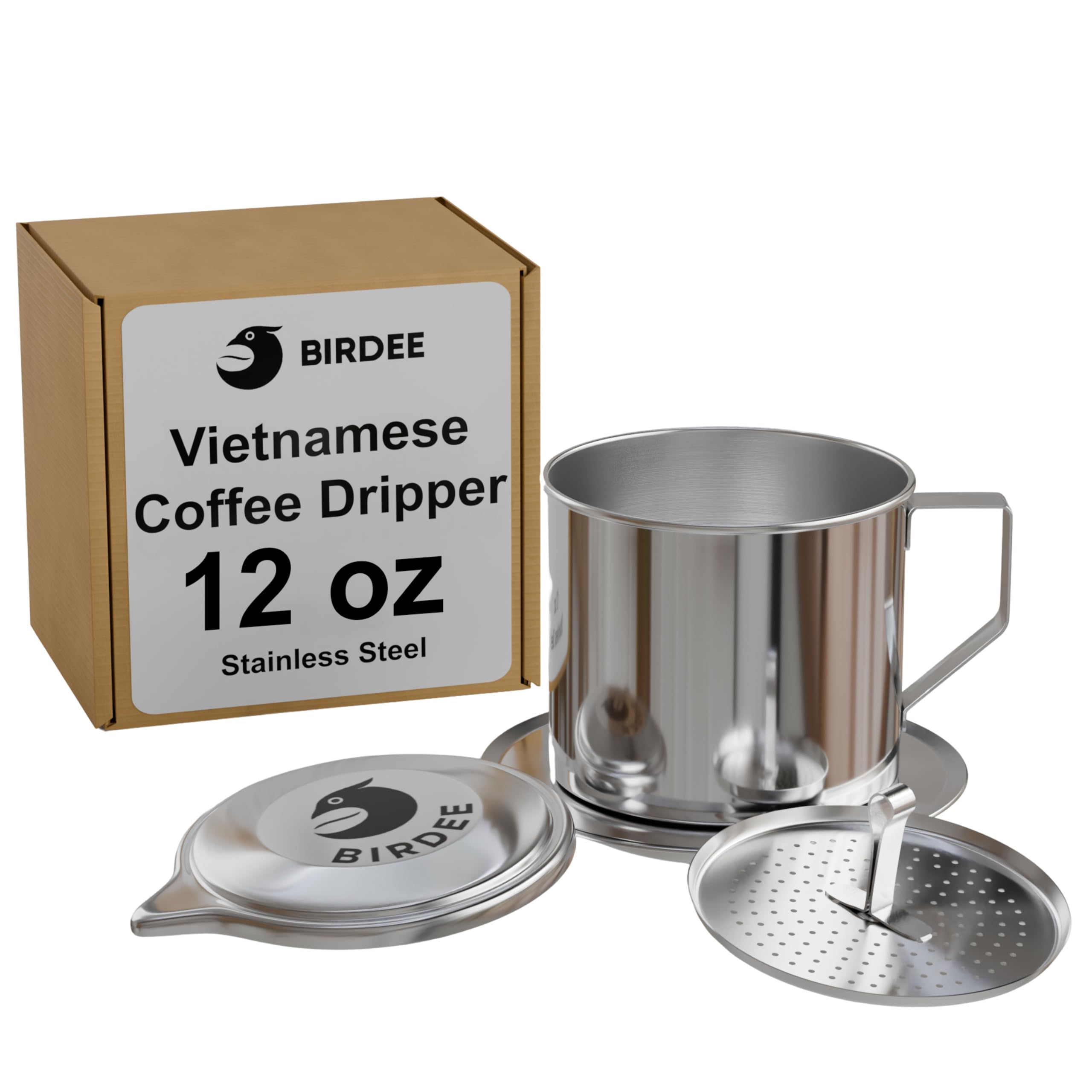 Amazon.com: Birdee Vietnamese Coffee Dripper - 12 oz, Stainless