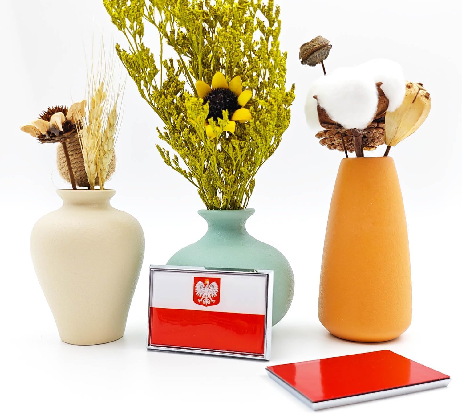 Poland State Ensign Flag Sticker Emblem Decal Polish Eagle Car Chrome Flags, 2 Pack, 3 x 2 inches - Image 3