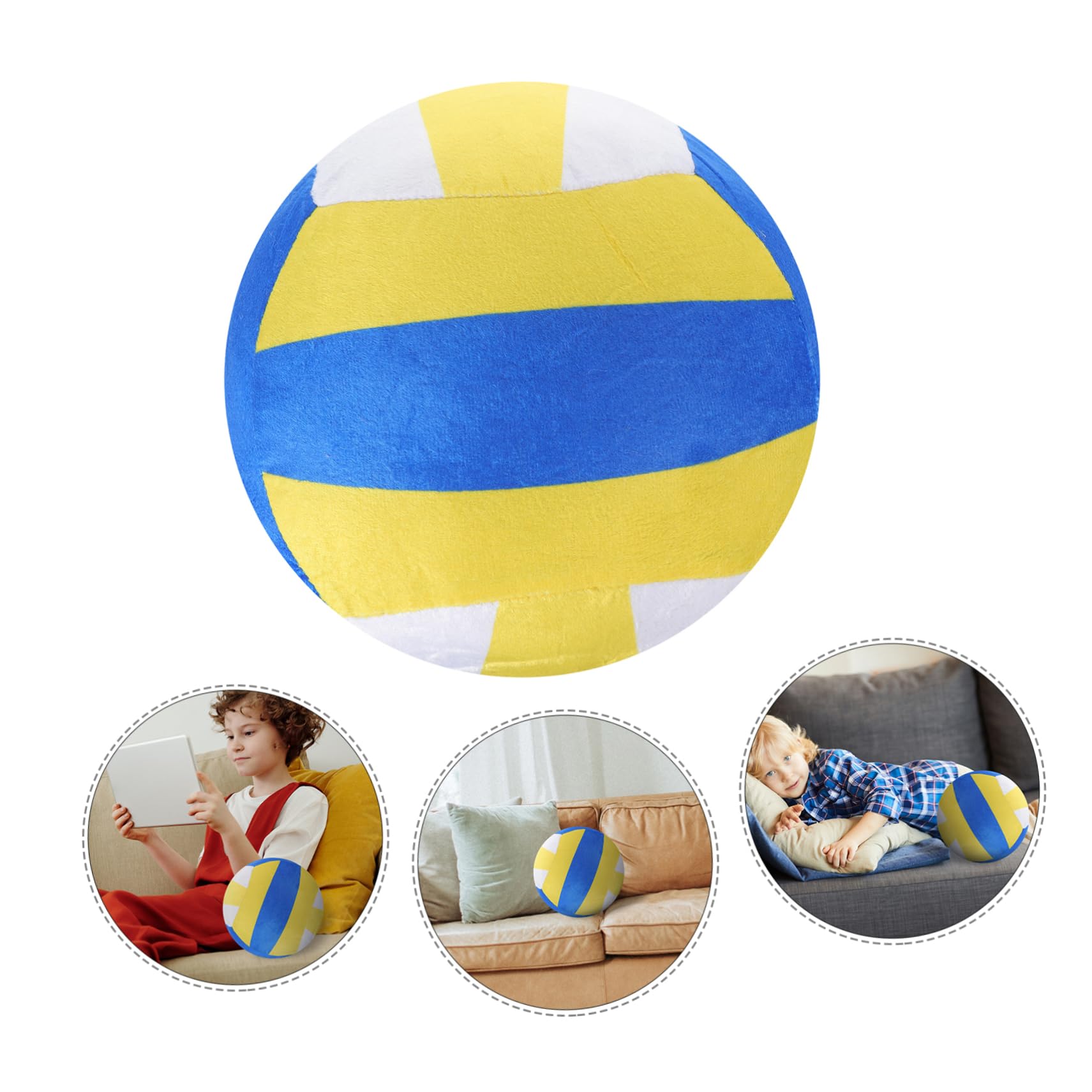 SUPVOX Peluche volley-ball toys volleyball plush plush toys for jouer à mini volley garçon de fête de volley-ball jouets en peluche coton pp