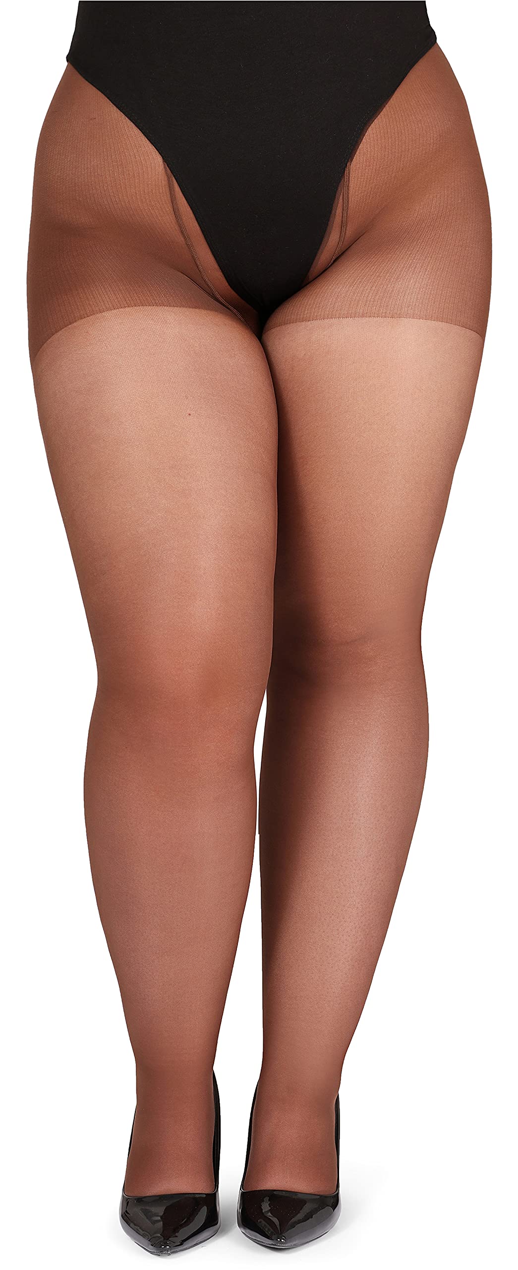 Bellivalini Damen Strumpfhose Plus Size Große Größen 40 DEN BLV-1125