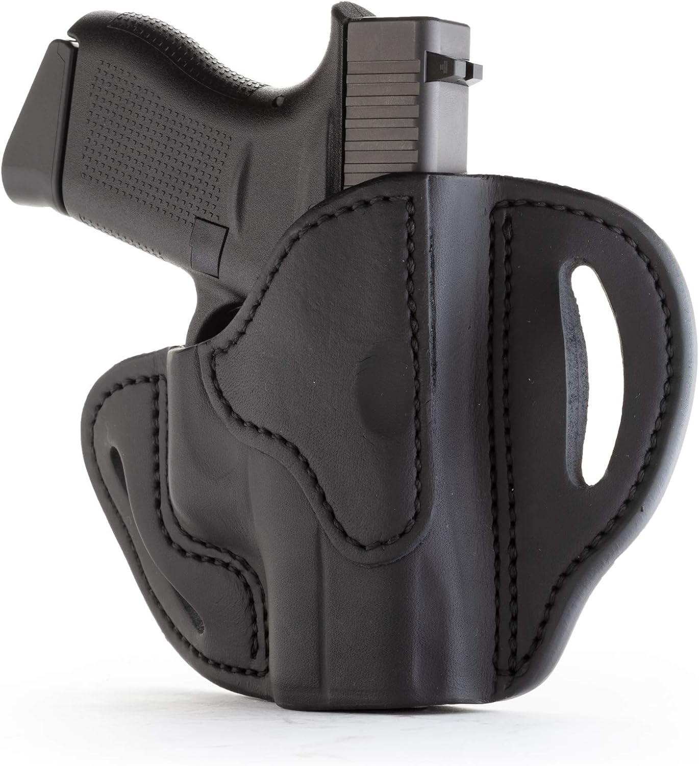 1791 Gunleather Glock 43 Holster, Right Hand OWB G43 Leather Gun Holster for Belts. Fits Glock 43 and Ruger LC9 & Ruger SR22
