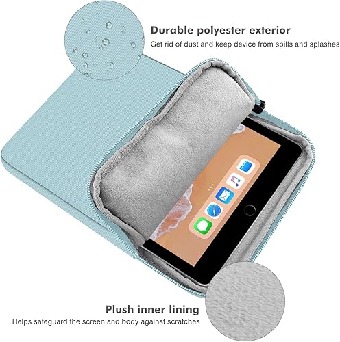 Vista 97 de MoKo Funda para tablet de 12.9 pulgadas para iPad Pro M4 y Air M2 2024, iPad Pro 12.9 M2 y M1, Galaxy Tab S8+/S9+ 12.4, bolsa de poliéster claro