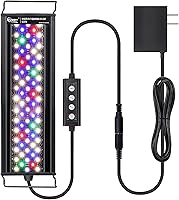 Vista 1 de hygger - Luz LED para acuario de iluminación de 36 W, 24/7, modo de luz del sol, luz de la luna y modo de bricolaje, temporizador ajustable, brillo