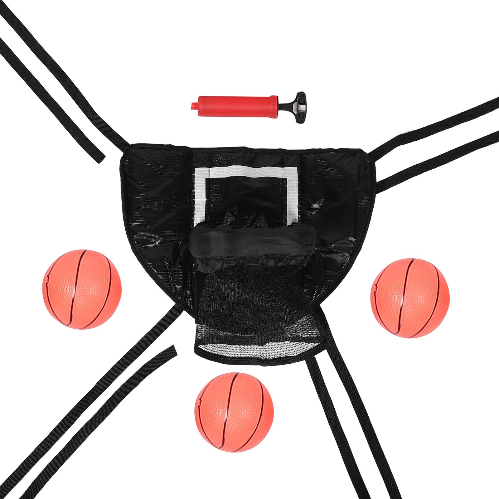 Panier de basket pour trampoline intérieur et extérieur avec ballons - 8