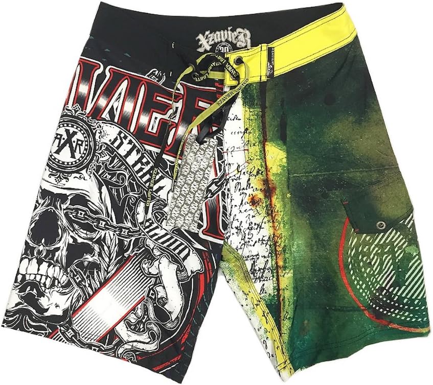 Xzavier Limited Men's Skull Wing Graphic Boardshorts with pockets 30