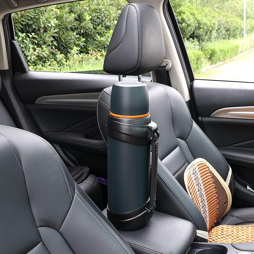 85oz Large Coffee Thermoses for Travel - Insulated Water Jug Classic Vacuum Bottle with Plastic Cup - Stainless Steel Thermos for Hiking Fishing