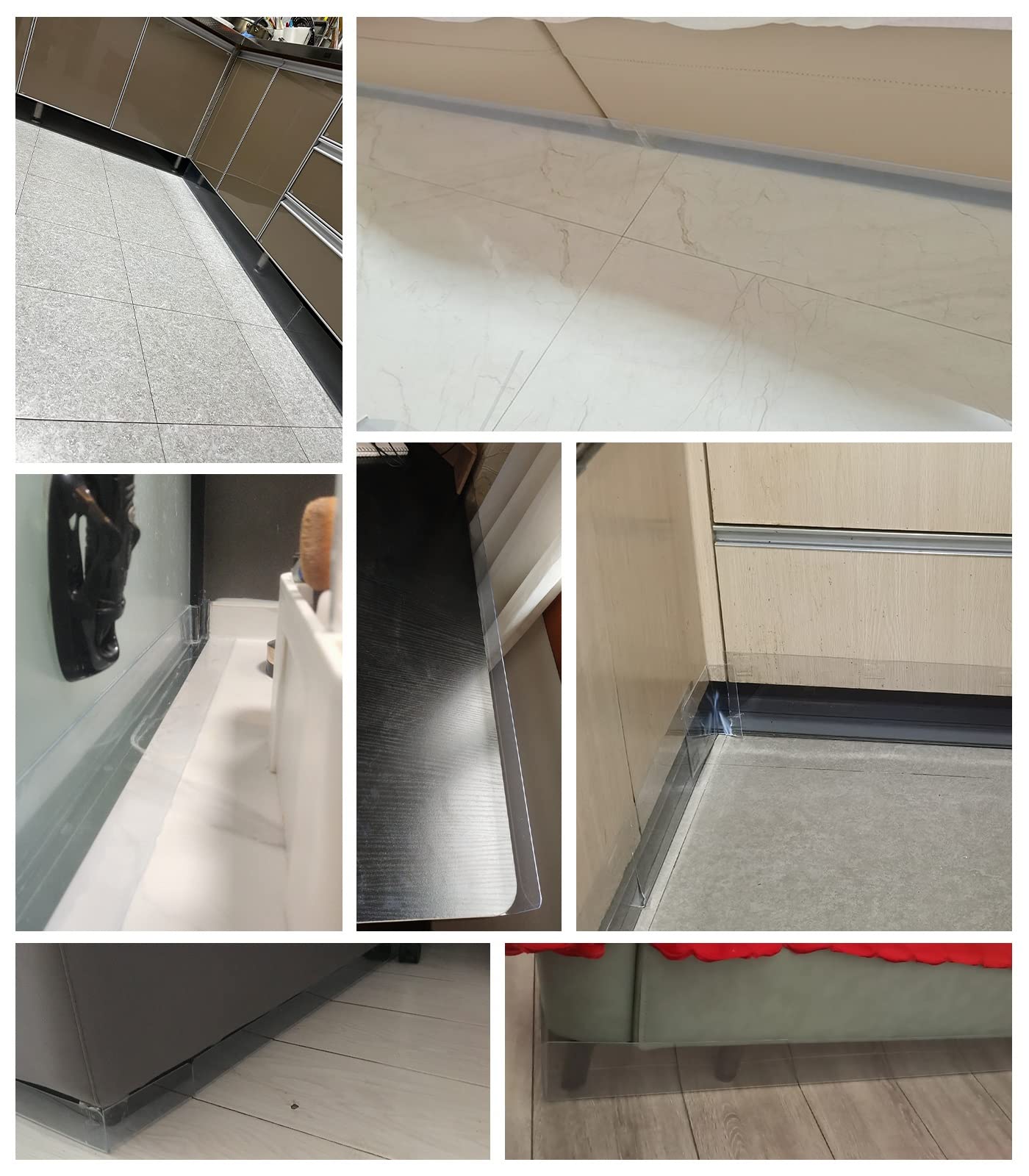 Blokada szczelin na kanapę dla zwierząt domowych 5 do 30 cm regulowany ochraniacz na sofę plastikowe stopery szczeliny łóżka z taśmą ochraniacz na meble do salonu (100 x 5 x 5 cm)