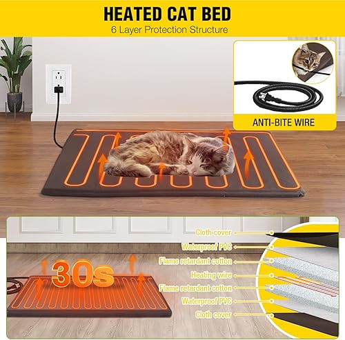 Miniatura 9 de Aivituvin Dog House Feral - Casa para gatos para exteriores e interiores, casas para mascotas con escaleras, 2 pisos