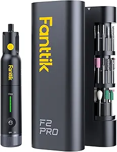 Fanttik F2 PRO Cordless Rotary Tool Kit Strong Magnetic Motor, Revostor Hub, 5 Variable Speed, 25000 RPM, 55 Accessories, for 3D Printed Sanding, Polishing, Drilling, Carving, Cutting DIY Crafts