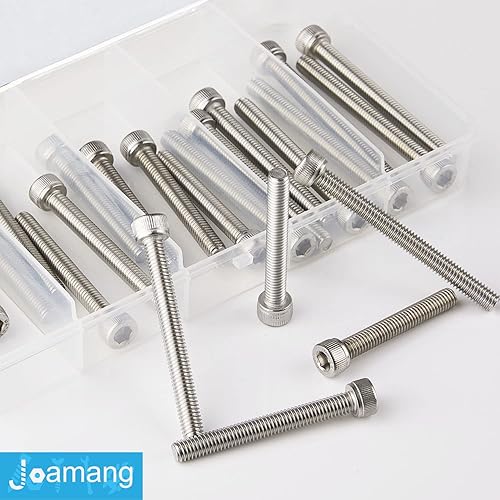 Miniatura 3 de Tornillos de cabeza hueca M5 x 1.575 in, 1.772 in, 1.969 in, 2.165 in, 2.362 in, acero inoxidable 304, unidad hexagonal Allen métrica, acabado