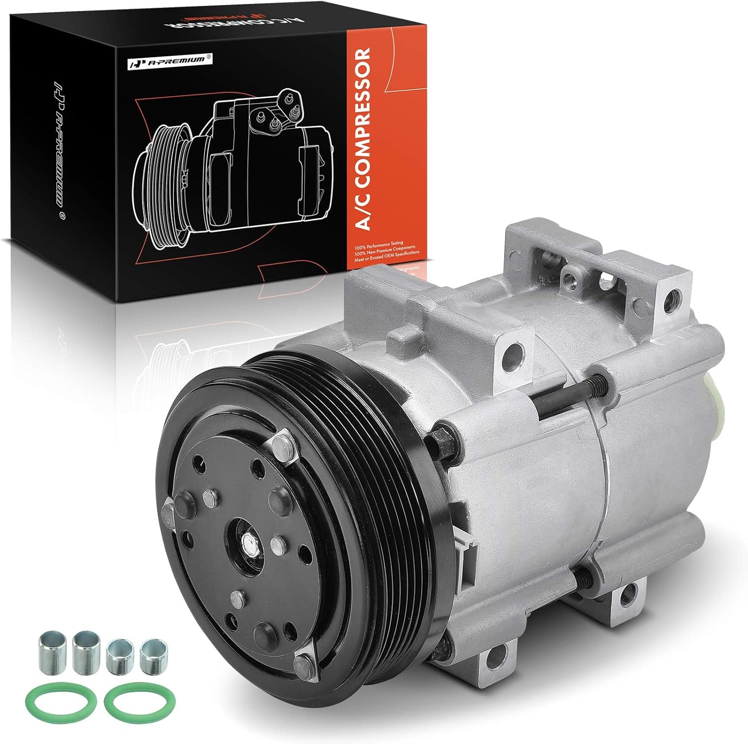 A-Premium Air Conditioner AC Compressor with Clutch Compatible with Mercury Sable 3.0L 1996-2000