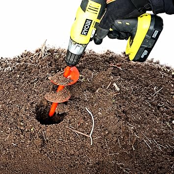 Tech Team Ore Drilled 3 x 9 Bulb Planter Tulip Garden ICE #00777