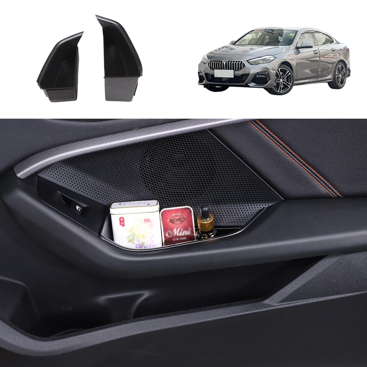 Poche en ABS porte voiture pour accoudoir de téléphone vide-poche F40 F44 2020-2024