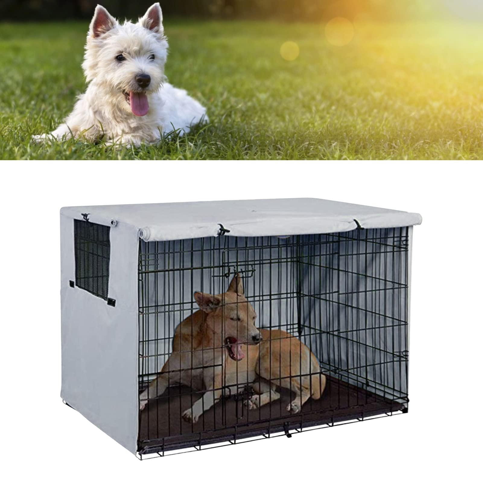 Natudeco Dog Crate Cover Outdoor Pet Kennel Cover 31.1