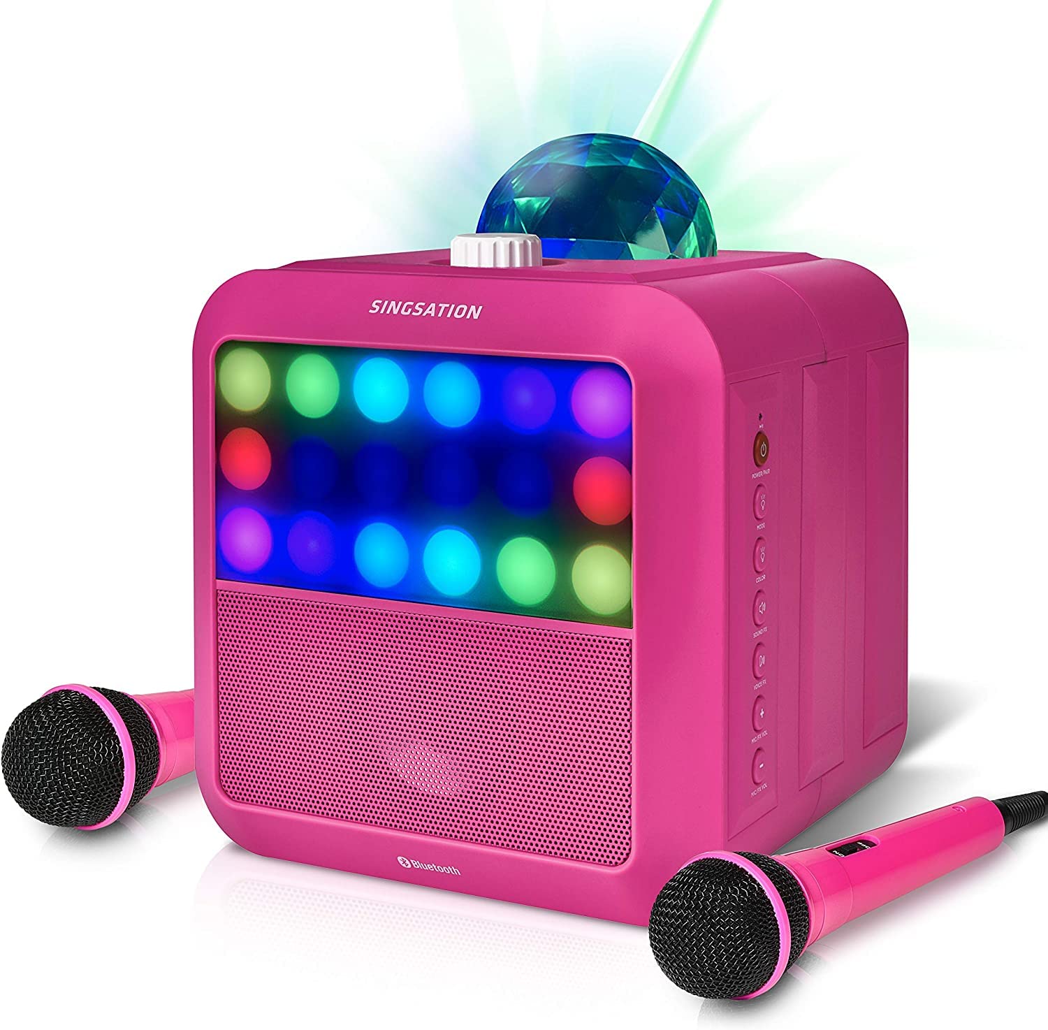 Portable Karaoke Machine Singsation Star Burst (Pink) Karaoke System