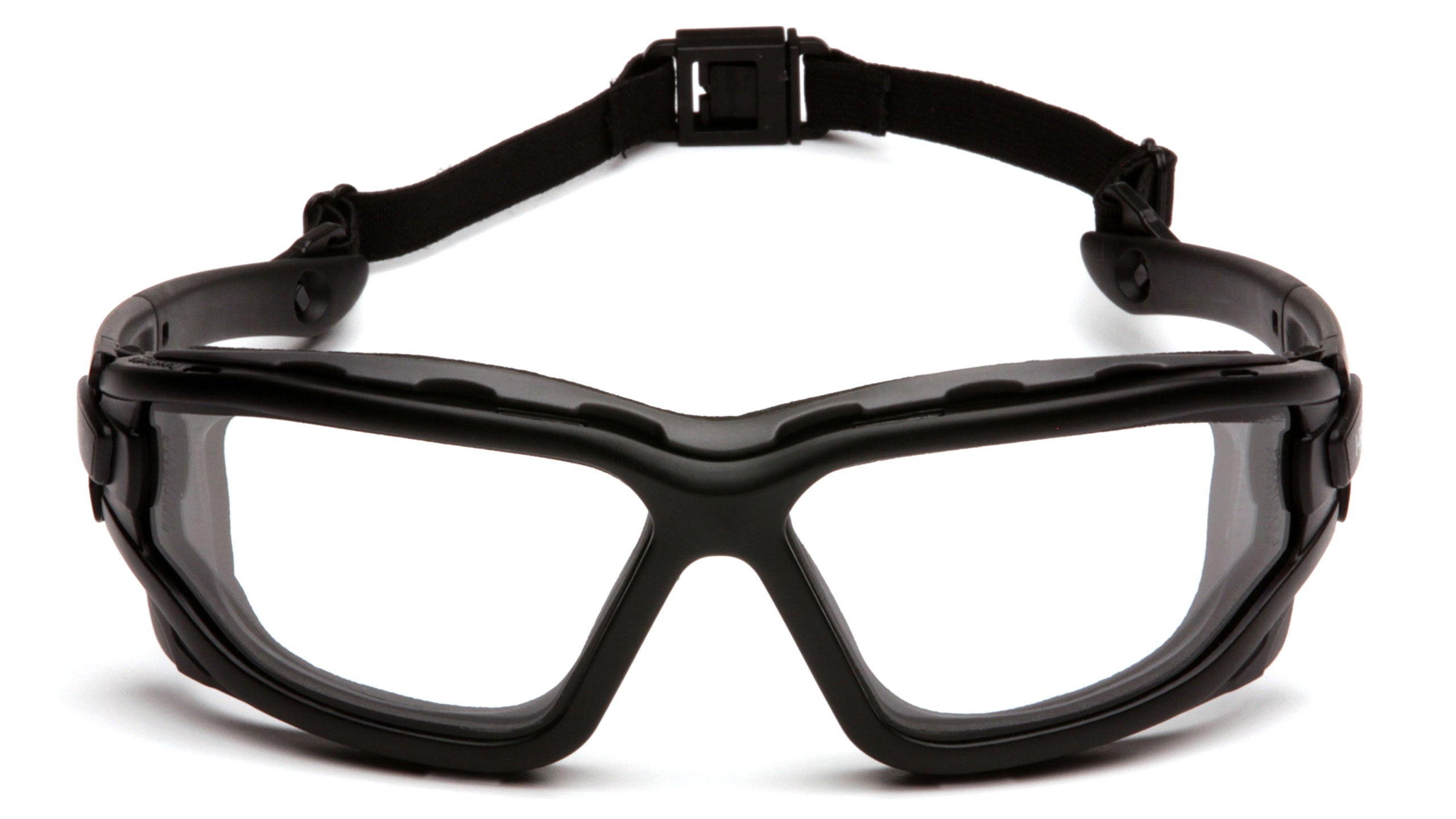 I-Force Pyramex Sporty - Occhiali antinebbia a Doppio Pannello, Montatura Nera/Lenti Trasparenti Anti-Appannamento
