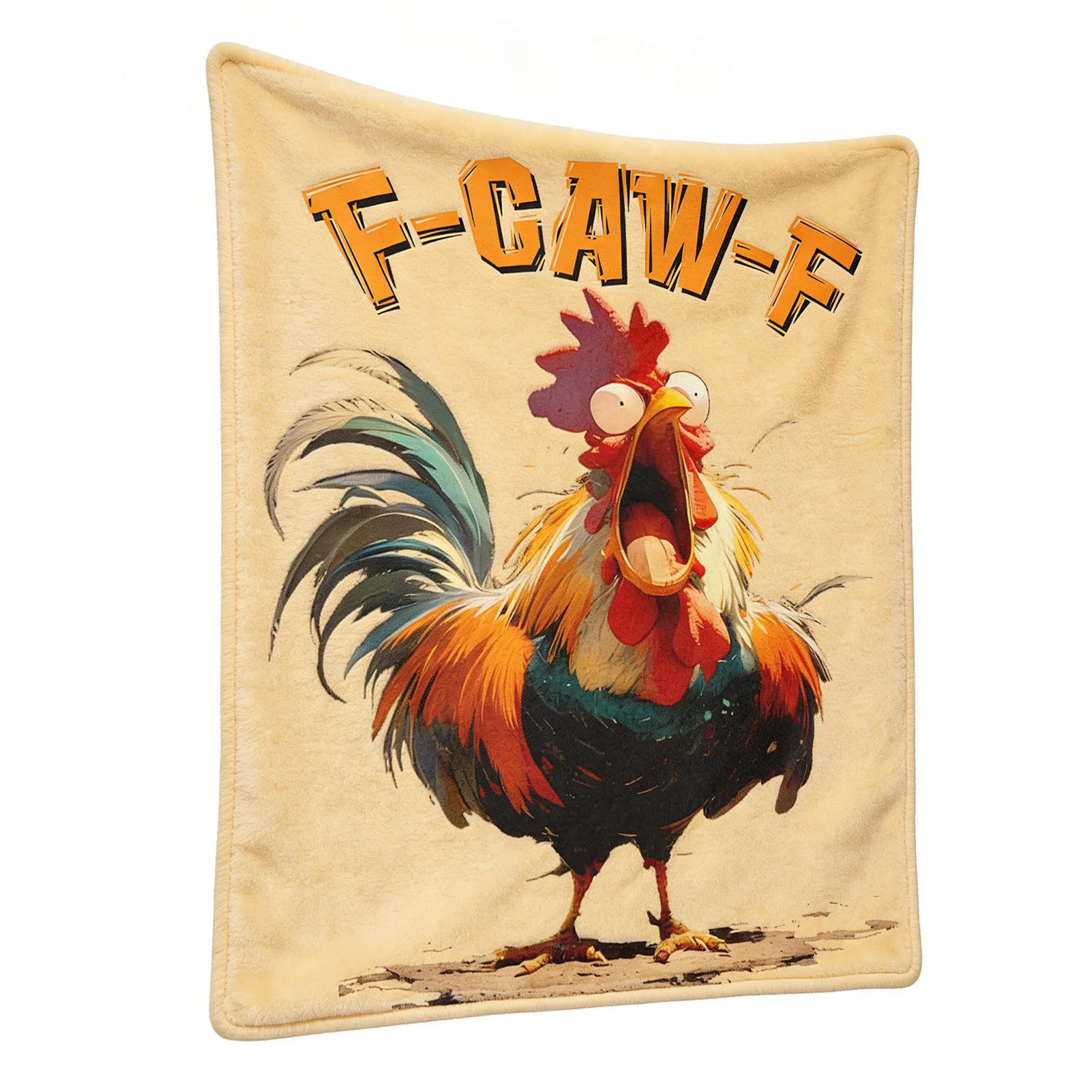 Couverture douce d'hiver coq plaid chaud haut de gamme décoration ferme