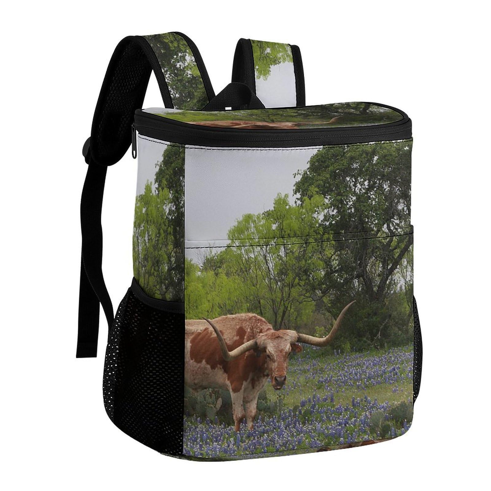 Sac à dos isotherme en polyester sergé robuste avec sangles rembourrées - 8