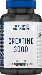 Applied Nutrition Creatine 3000 - Creatine Monohydrate Capsules 3000mg Per Serving, High Strength Supplement, Increases Physical Performance (120 Capsules - 30 Servings)