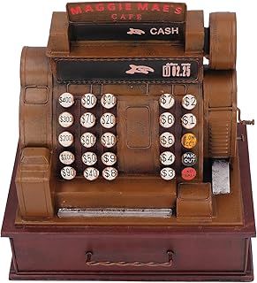 Vintage Cash Register, Old Style Retro Cash Register Model Multifunctional for Office
