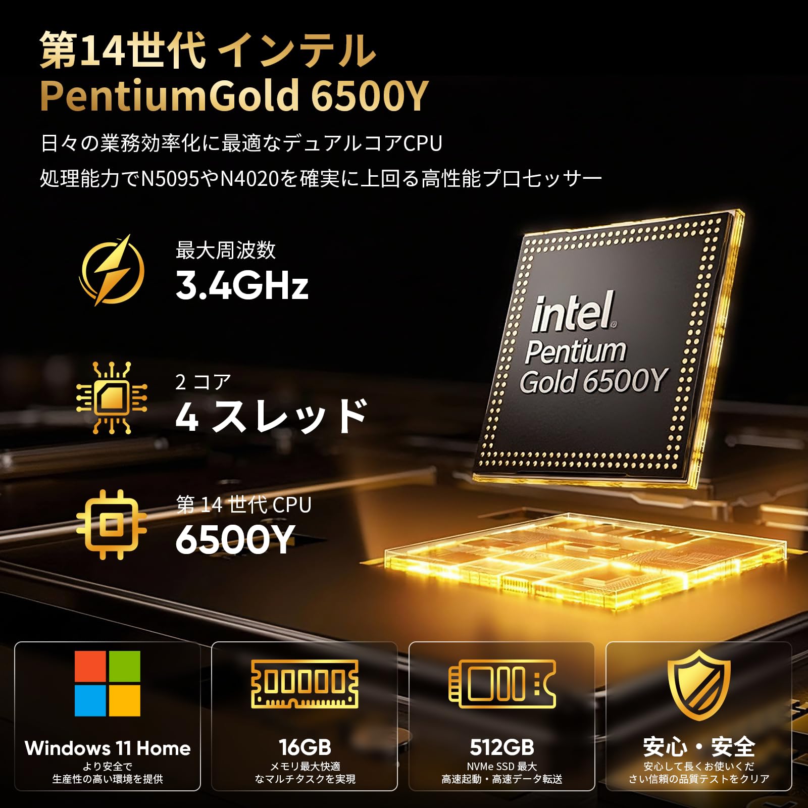 Amazon.co.jp: ノートパソコン Office2024 搭載 16GBメモリー＋ 512GB