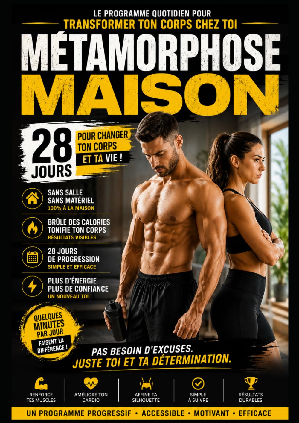 Métamorphose Maison – 28 Jours: Le Programme Quotidien Pour Transformer Ton Corps Chez Toi