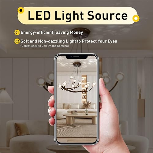 Miniatura 7 de Moderno candelabro Sputnik de burbujas de cristal, 12 luces, ramas de madera de mediados de siglo, lámparas de techo, lámpara de techo industrial,