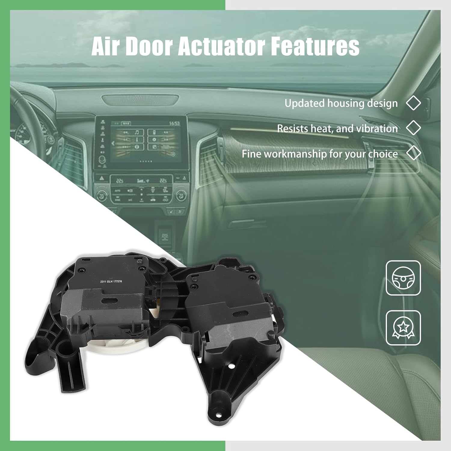 SCITOO HVAC Heater Blend Door Actuator Fit For Toyota Avalon 2005-2007, For Camry 2007-2011, For Highlander 2010-2016, Replace# 8710607110, 604-907, Main, Mode Actuator