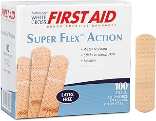 American White Cross Super Flex Foam Adhesive Strips, Sterile, 3/4