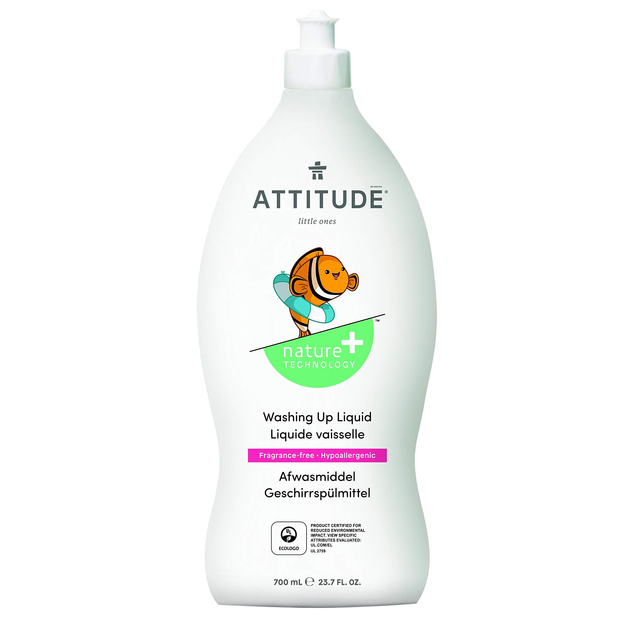 Attitude Washing Up Liquid Fragrance Free