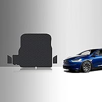 Vista 13 de TOUGHPRO Accesorios para alfombrillas de piso de 1ª + 2ª + 3ª fila para Tesla Model X de 6 plazas, resistente para todo tipo de clima, goma negra