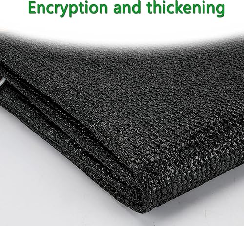 Miniatura 2 de Tela rectangular de bloqueo solar, red de sombra negra, red de sombra gruesa de cifrado, vela antienvejecimiento, tela de sombra del 95% para