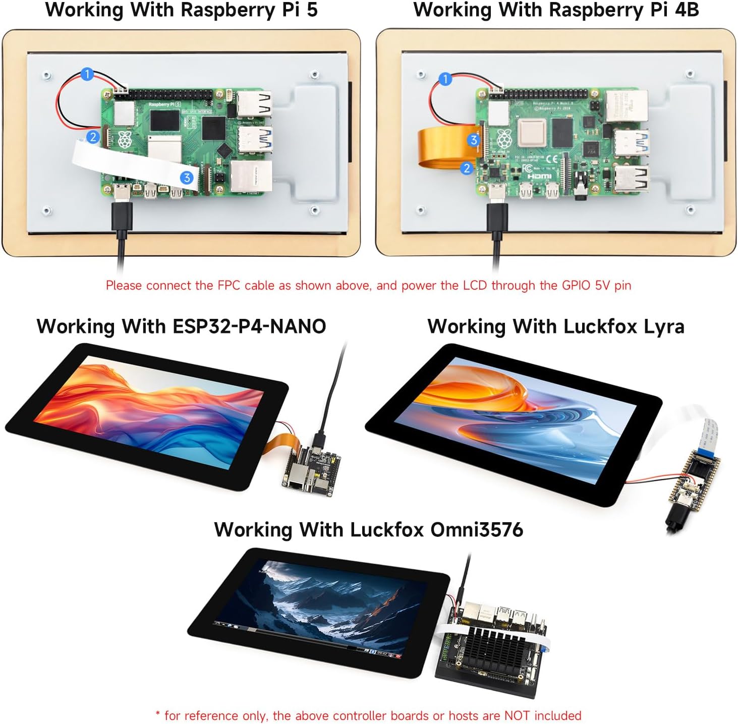 Waveshare 7inch DSI Capacitive Touch Display, 720×1280 Pixels, IPS Panel, Optical Bonding Toughened Glass Panel, 10-Point Touch, Anti-Fingerprint Process, Comes with Protective Case, White